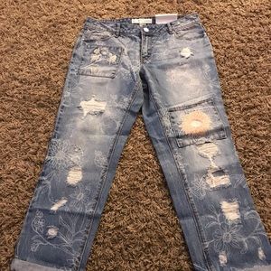 Cato Fashions Girlfriend Crop Denim Jeans